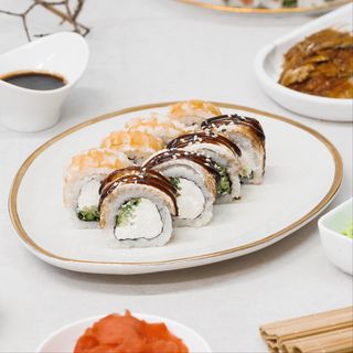 Філадельфія мікс з вугром та креветкою (275г)