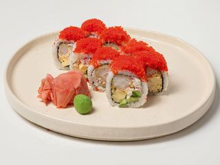 Каліфорнія з креветкою темпура та крабом (280г)