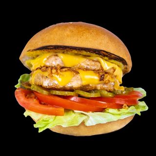 Бургер подвійний курячий