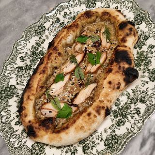 Пурі з куркою та лісовими грибами