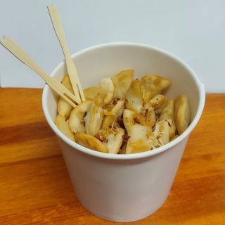 Смажені вареники з картоплею та сиром