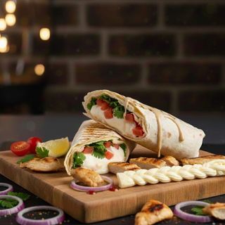 Сулугуні в лаваші з помідором