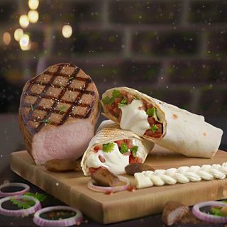 Сулугуні в лаваші зі свининою (500г)