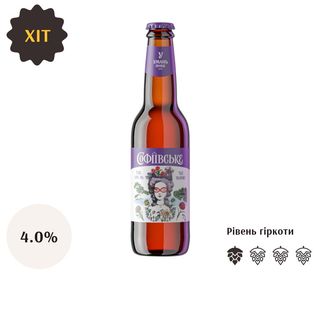 Пиво Софіївське Ale blonde 0.4% 0.33