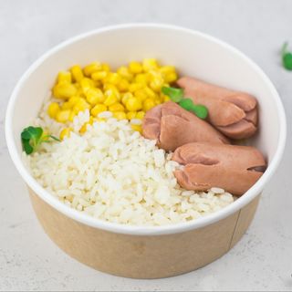 Рис з кукурудзою та сосисками "Кроха"