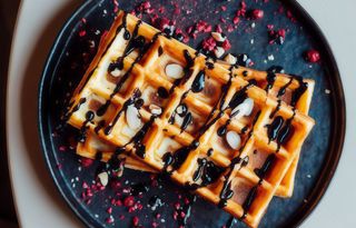 Віденські вафлі з білим шоколадом (150г)