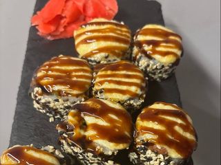 Запечений з креветкою