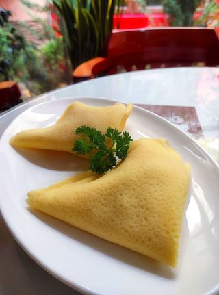 Налисники з шинкою, грибами та сиром (185г)