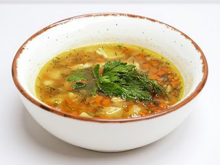 Суп з галушками та курячим філе (350г) 