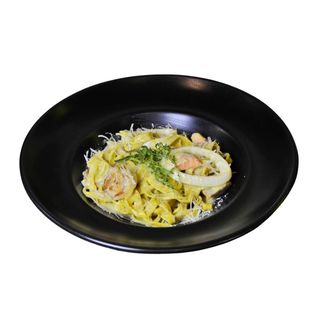 Паста Дабл Чіз з креветкою та кальмаром