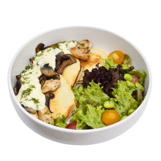 Оладки з куркою та грибами