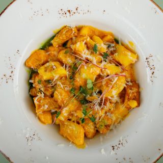 Ньоки з курячим філе та гарбузом