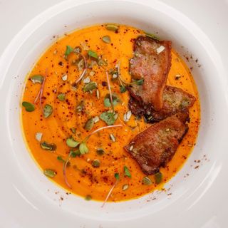 Гарбузовий суп з беконом