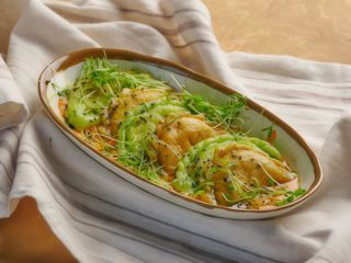 Вареники з креветкою та бататом (250г)