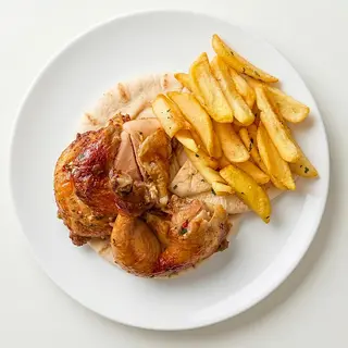 Пів курочки з картоплею (640г)