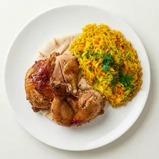 Пів курочки з пловом (640г)