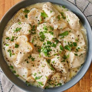 Курка з печерицями під соусом унагі (130г)