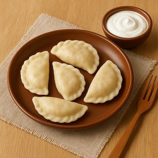 Вареники з капустою та сметаною (230г)