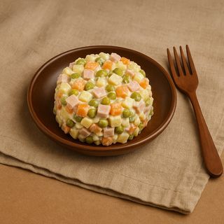 Салат "Олівʼє" з куркою (200г)