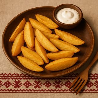 Картопля по-селянськи (150/30г)