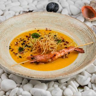 Гарбузовий крем-суп з креветками (350 г)