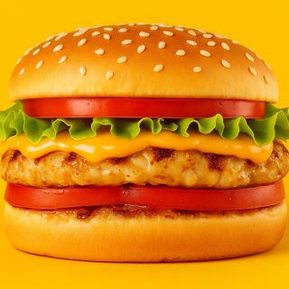 Бургер з курячою котлетою (225 г)