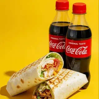 2 шаурми з куркою + 2 coca cola