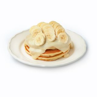 Панкейки з заварним кремом та бананом (380г)