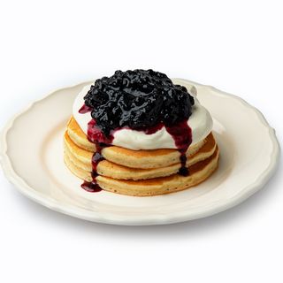 Панкейки з чорницею та маскарпоне (290)