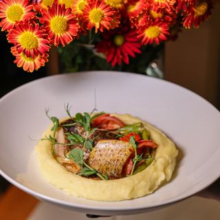 NEW Смажена риба з картопляним пюре (290 г )