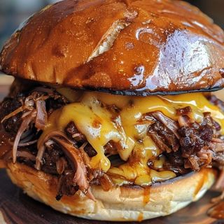 Бургер з рваною телятиною (300г)