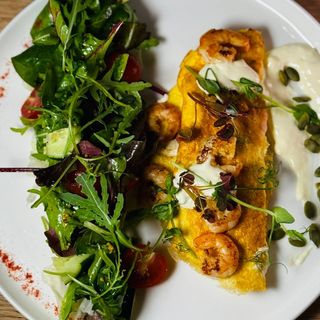 Омлет з креветками