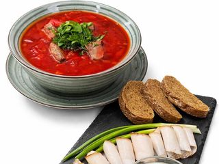 Борщ з телятиною (350г)