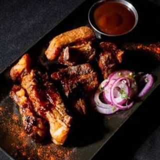 Реберця запечені в соусі унагі