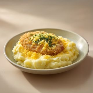 Шніцель з чиз-пюре (350г)