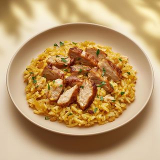 Плов з куркою та родзинками (350г)