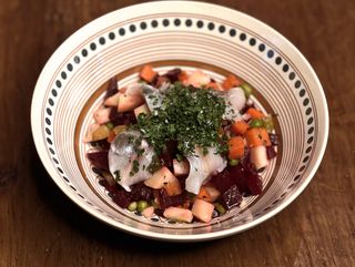 Венігрет з слабосоленим оселедцем