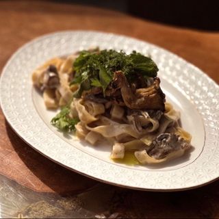 Лапша з грибами