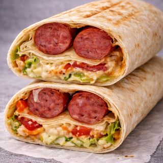 Хот дог Long з баварськими сосисками