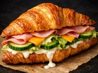 Круасан з шинкою