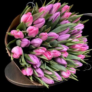 Букет тюльпанів #4 (мікс, 45шт)