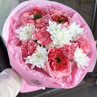Букет квітів « Рожевий бриз»