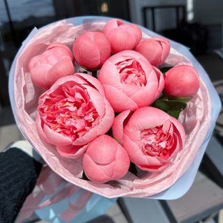 Букет із 9 півоній Pink