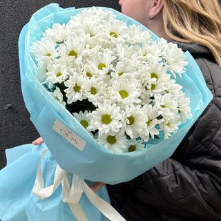 Букет із 7 Хризантем Чік біла