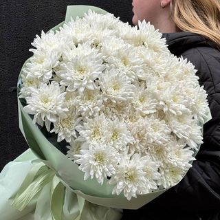 Букет із 11 Хризантем Балтика біла