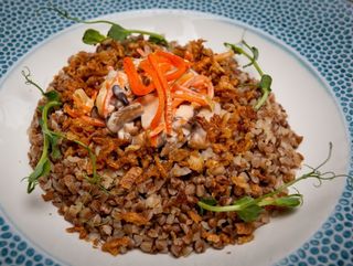 Гречка з грибами