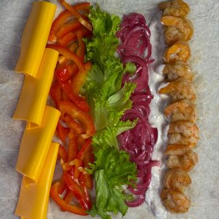 Кебаб з креветками (510г)