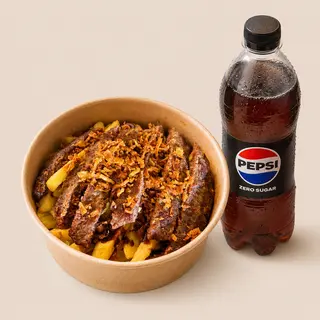 Potata Box Combo - Beef/Teriyaki + Pepsi