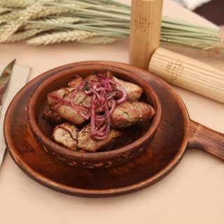 Смажена свинина у пательні
