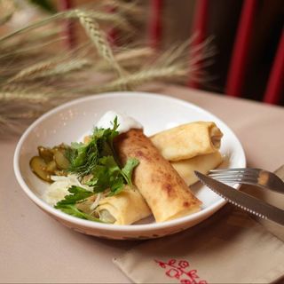 Селянські з томленими потрохами та гречкою (310г)